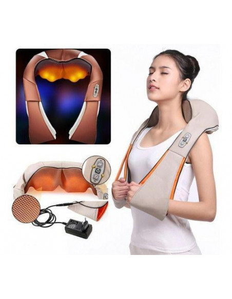 MASSAGEADOR DE PESCOÇO SHIATSU INFRAVERMELHOS APARELHOS DE MASSAGEM