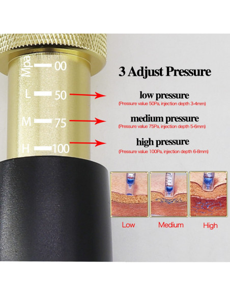 HYALURON PEN 2 EM 1 COM 3 NIVEIS PRESSÃO HYALURON PEN