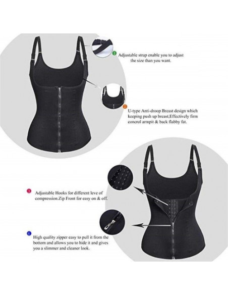 COLETE MODELADOR NEOPRENE SAUNA VESTUARIO E ACESSÓRIOS