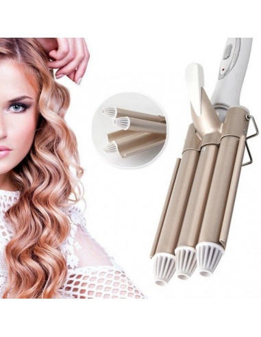 Ferro Modelador de Cabelo 3 Rolos SECADORES E PRANCHAS