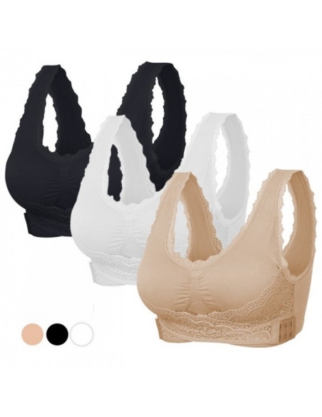 SOFT TOUCH BRA PACK 3 SUTIÃS PUSH-UP SOUTIENS