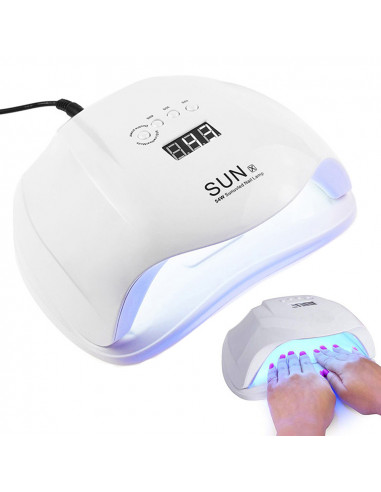 CATALISADOR LEDS PARA UNHAS 54 WATTS 36 LEDS MANICURE E PEDICURE