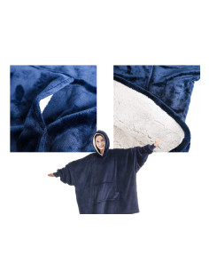 COBERTOR COM MANGAS E CAPUZ MARINHO MANTA COM MANGAS 2