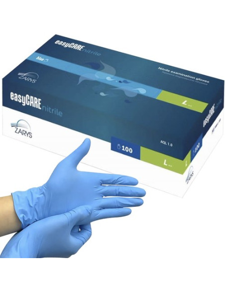 LUVAS DE NITRILO L CAIXA 100 UNID DESCARTAVEIS