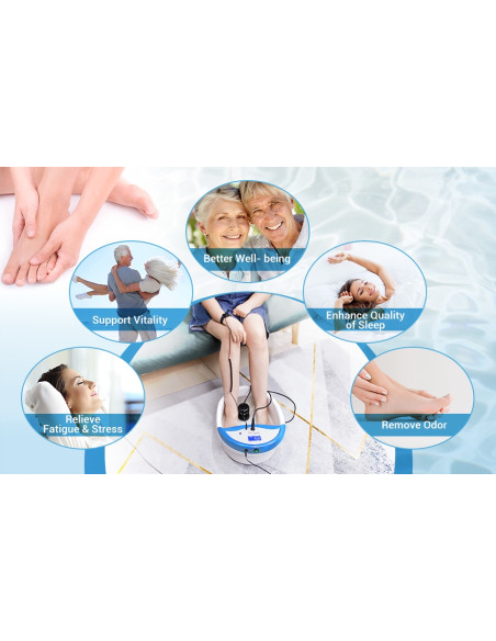 HIDROSANA DETOX FOOT SPA CINTA DE BAMBU APARELHOS HIDRO DETOX