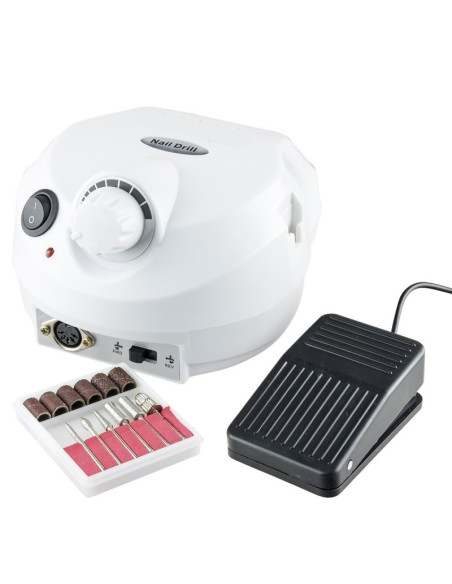 BROCA UNHAS DE GEL COM PEDAL 35.000 RPM + OFERTAS BROCAS PARA UNHAS
