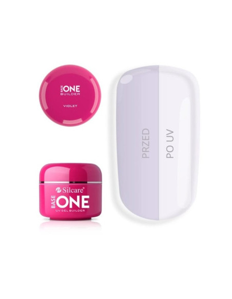 50g GEL UV SILCARE VIOLET MÉDIA GEL UV CONSTRUTOR SILCARE