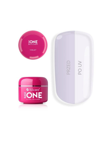 250g GEL UV SILCARE VIOLET MÉDIA GEL UV CONSTRUTOR SILCARE