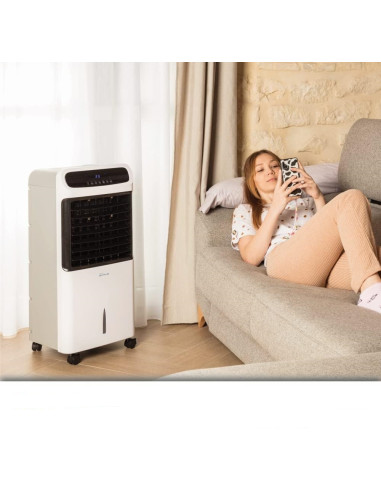 CLIMATIZADOR EVAPORATIVO PURIFICADOR DE AR + HUMIDIFICADOR ACESSÓRIOS TERAPEUTICOS