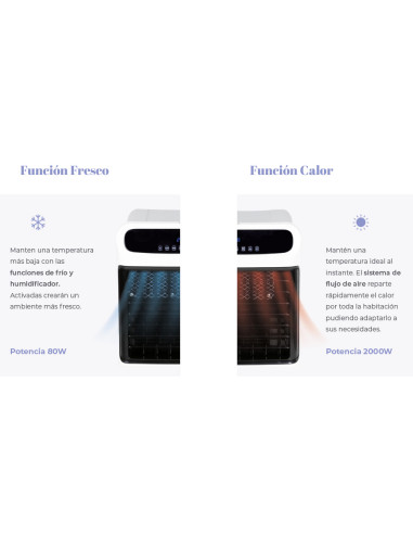 CLIMATIZADOR EVAPORATIVO PURIFICADOR DE AR + HUMIDIFICADOR ACESSÓRIOS TERAPEUTICOS