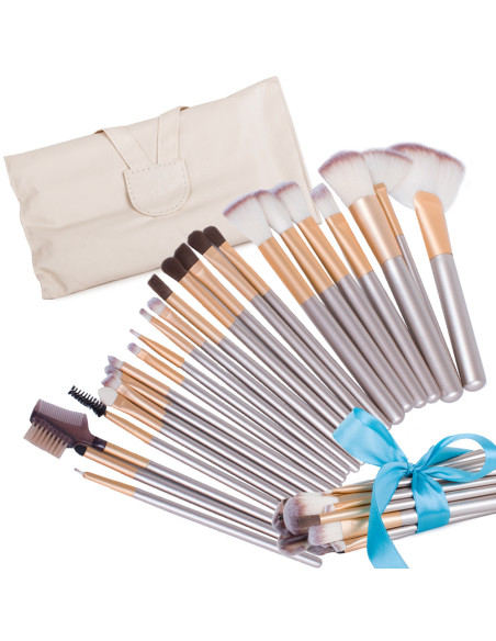 CONJUNTO DE 24 PINCEIS MAQUIAGEM PROFISSIONAIS MAQUIAGEM