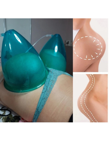 COPOS XL DE 21CM PUMP UP PARA GLÚTEOS MAQUINAS DE VÁCUOTERAPIA