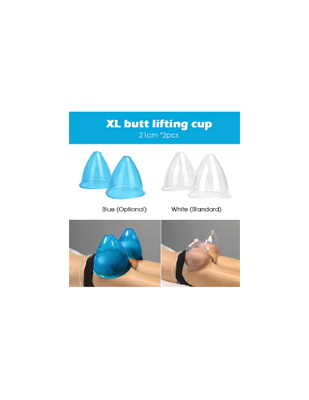 COPOS XL DE 21CM PUMP UP PARA GLÚTEOS MAQUINAS DE VÁCUOTERAPIA