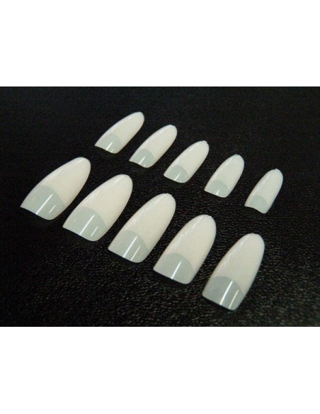 500 TIPS COR NATURAL OVAL 10 TAMANHOS TOP QUALIDADE TIPS E COLA