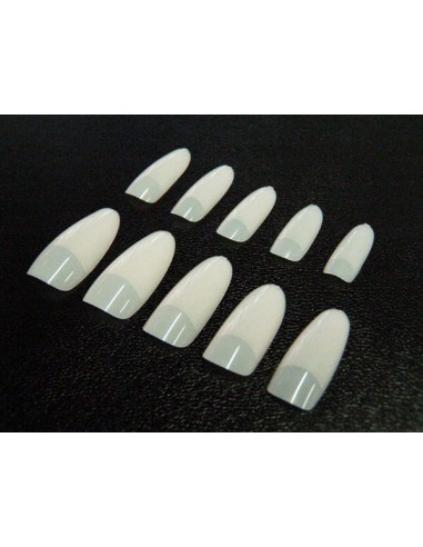 100 TIPS COR NATURAL OVAL 10 TAMANHOS TOP QUALIDADE TIPS E COLA