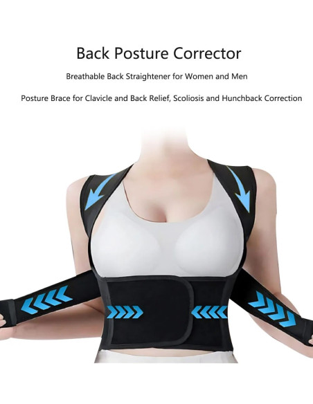 COLETE CORRETOR DE POSTURA AJUSTÁVEL COLETES DE POSTURA