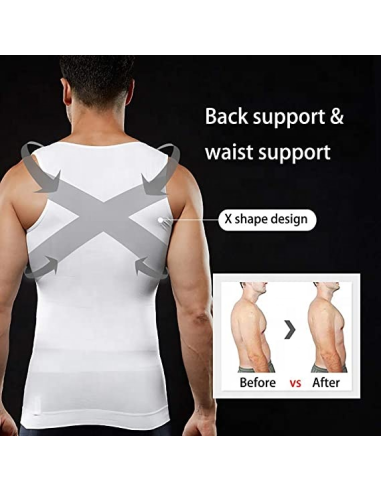 CAMISOLA ADELGAÇANTE PARA HOMEM CINTAS REDUTORAS