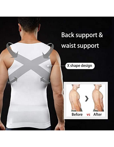 CAMISOLA ADELGAÇANTE PARA HOMEM CINTAS REDUTORAS