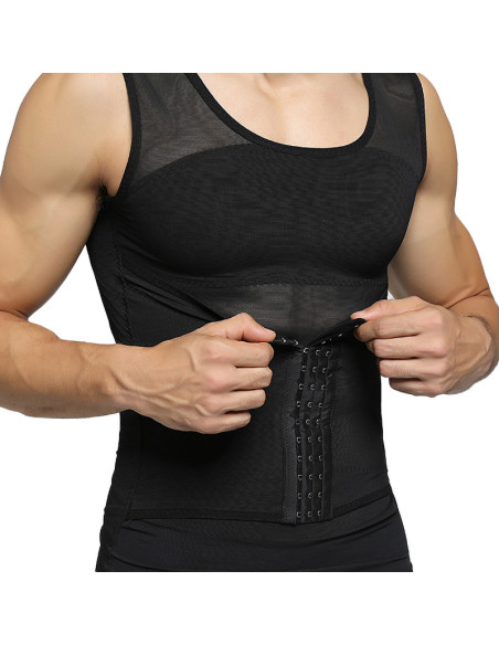 T SHIRT DE COMPRESSÃO MASCULINA PARA BARRIGA
