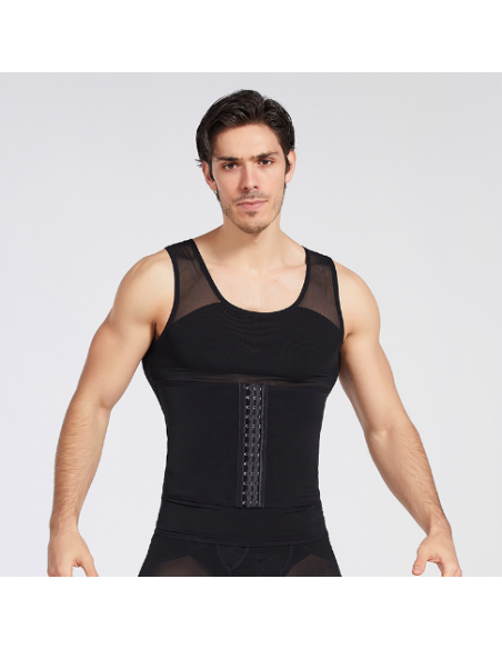 T SHIRT MODELADORA MASCULINA COM COMPRESSÃO ABDOMINAL