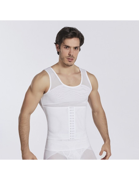 CAMISOLA REDUTORA DE BARRIGA PARA HOMEM COM CINTA