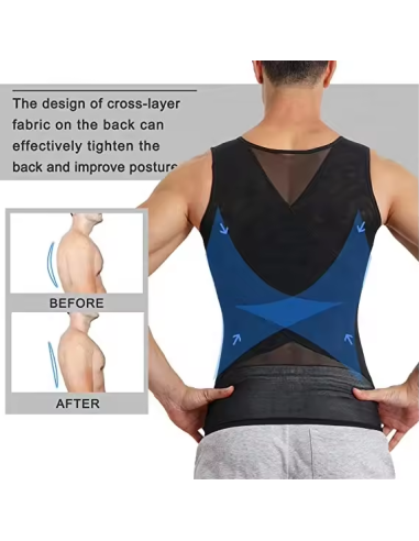 CAMISOLA MODELADORA REDUTORA PARA HOMEM