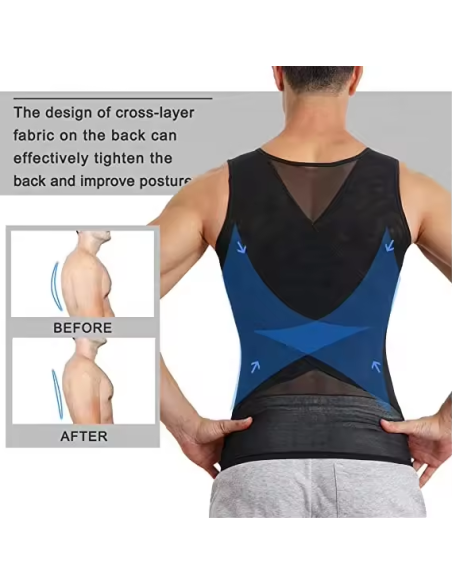CAMISOLA MODELADORA REDUTORA PARA HOMEM