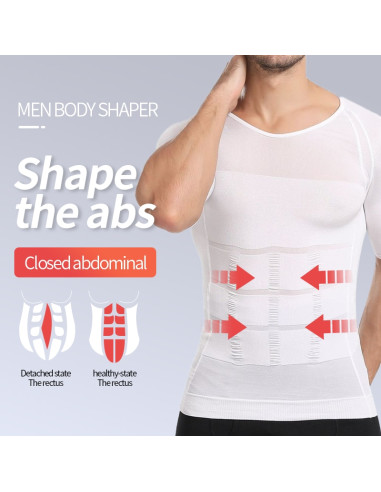CAMISOLA MODELADORA MASCULINA DE COMPRESSÃO