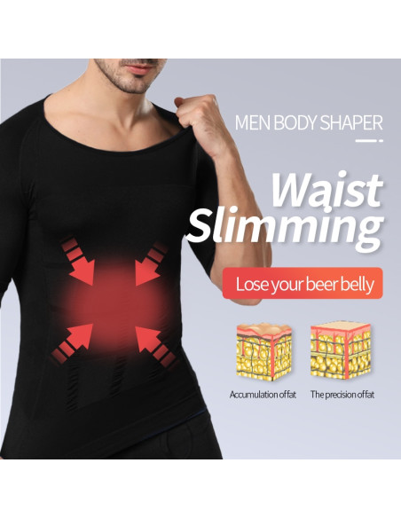 CAMISOLA MODELADORA MASCULINA DE COMPRESSÃO